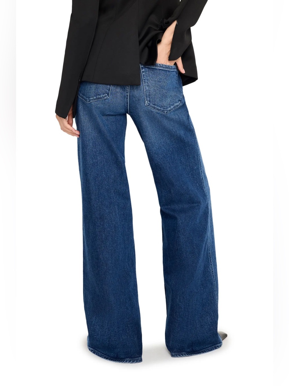 Good American Good Skate High Rise Wide Leg Jeans 34” Inseam Size 4/27, NWT - Picture 5 of 16